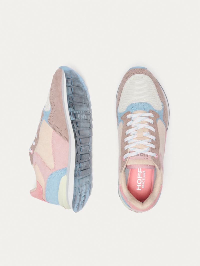 Basket Hoff City Barcelona Femme Rose Bleu Blanche | NNP635XI