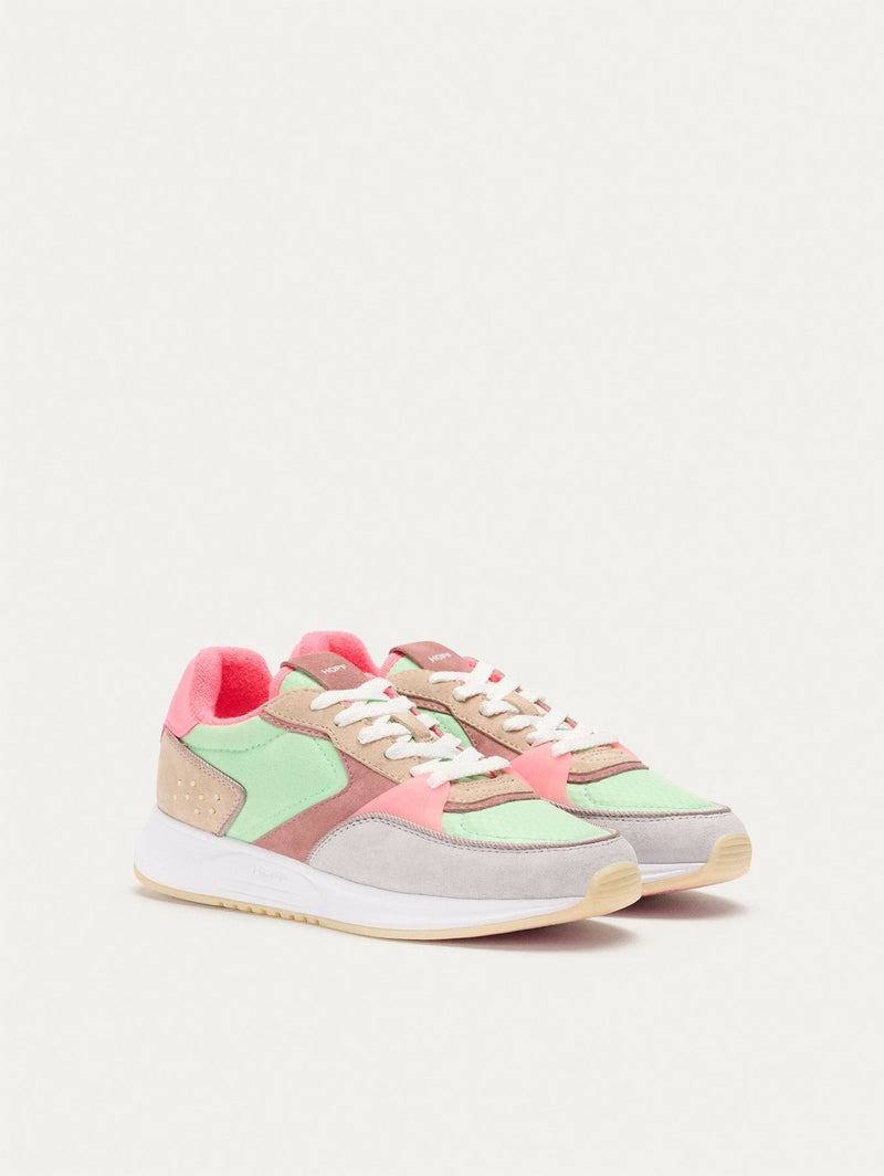 Basket Hoff District Rambla Femme Kaki Rose Vert | MJH2651SO