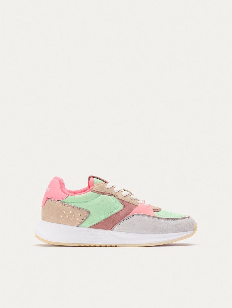 Basket Hoff District Rambla Femme Kaki Rose Vert | MJH2651SO